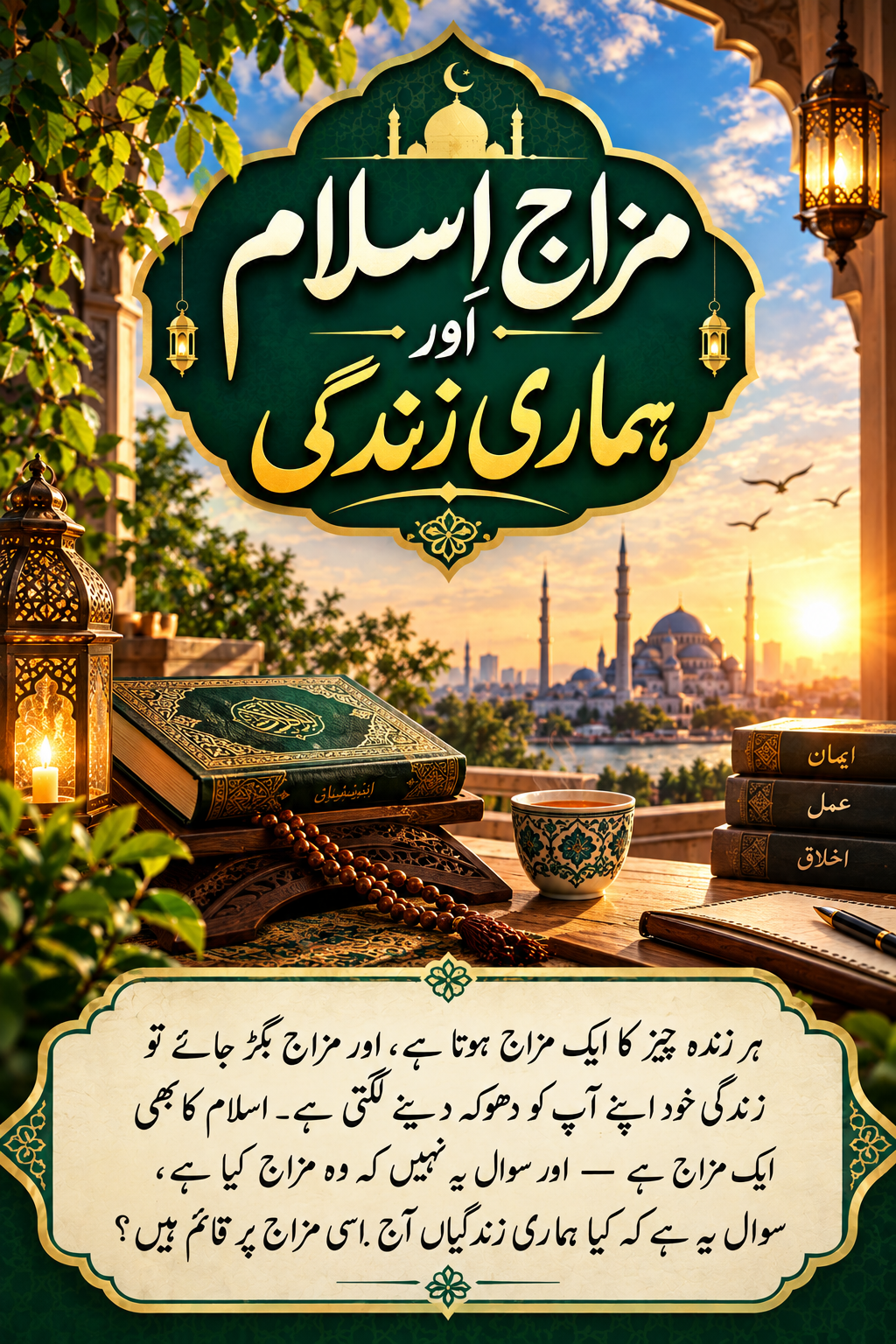 مزاجِ اسلام اور ہماری زندگی