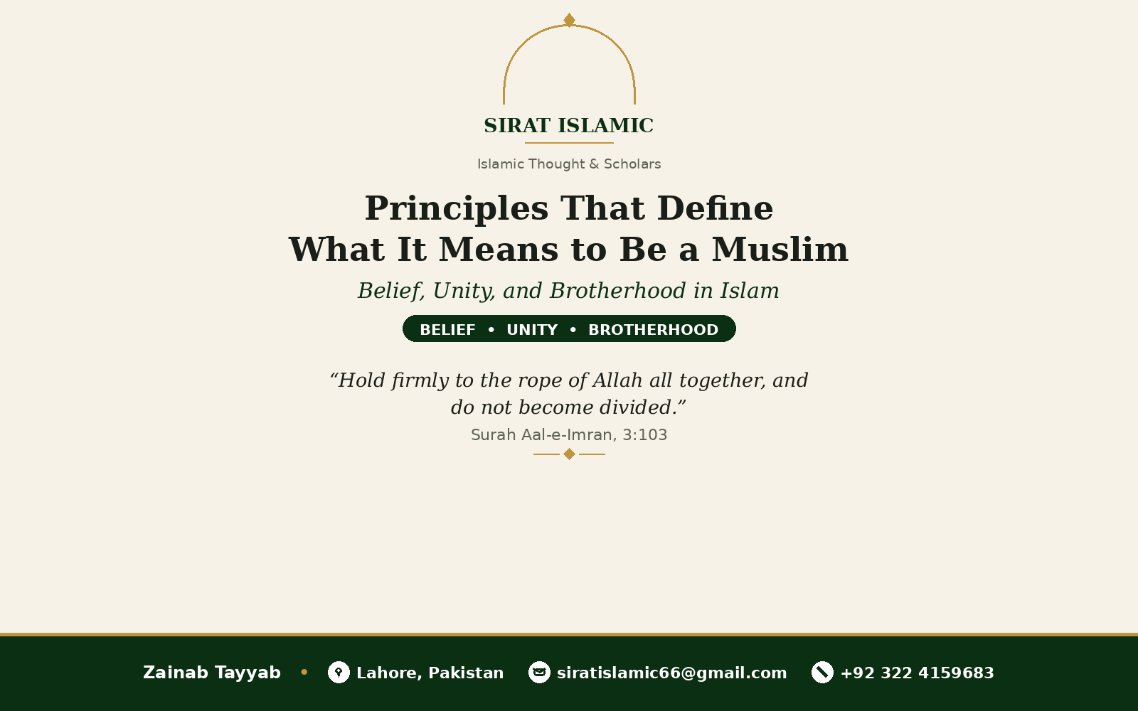 20 Principles That Define What It Means to Be a Muslim