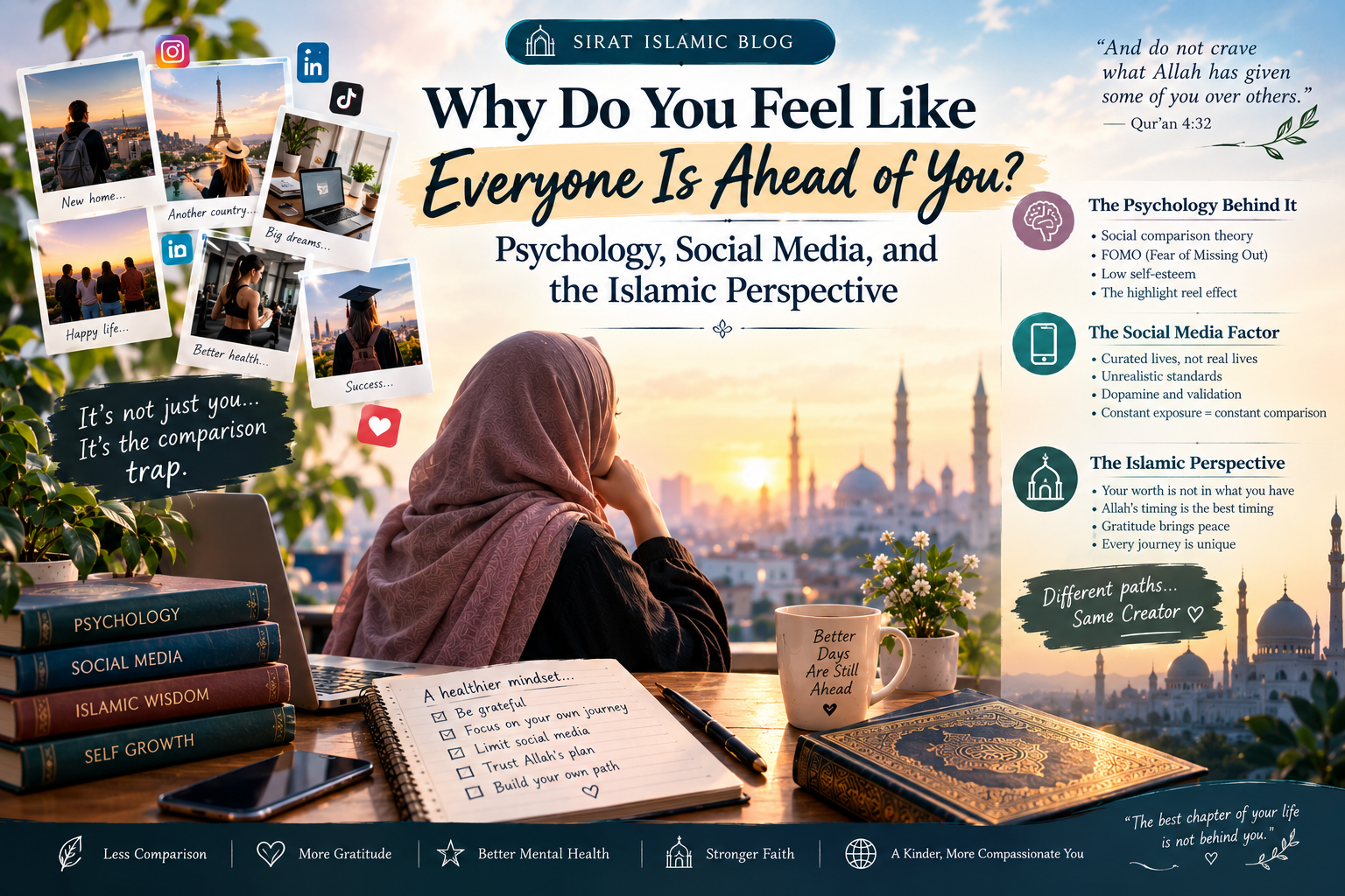 Why Do You Feel Like Everyone Is Ahead of You? Psychology, Social Media, and the Islamic Perspective