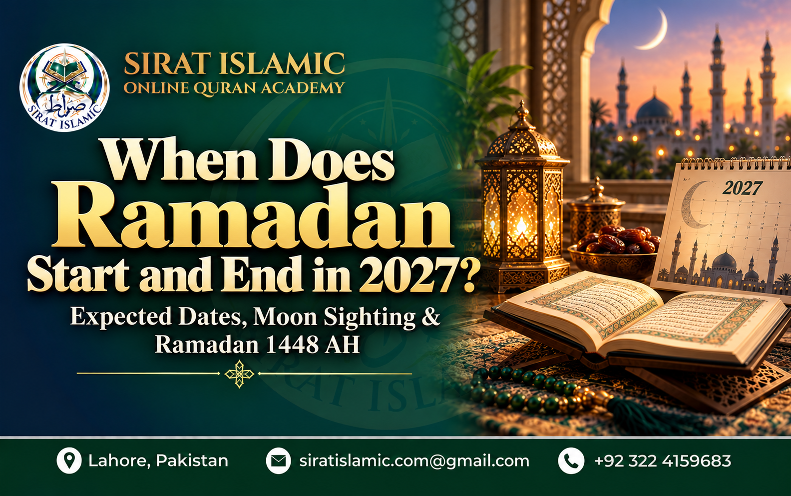 When Does Ramadan Start and End in 2027?
