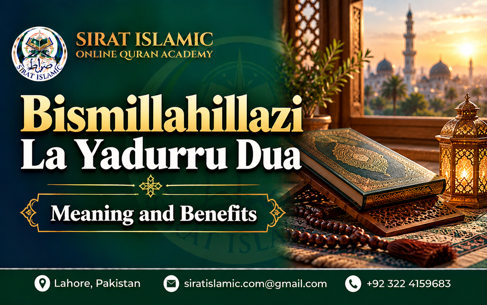 Bismillahillazi La Yadurru Dua: Meaning and Benefits