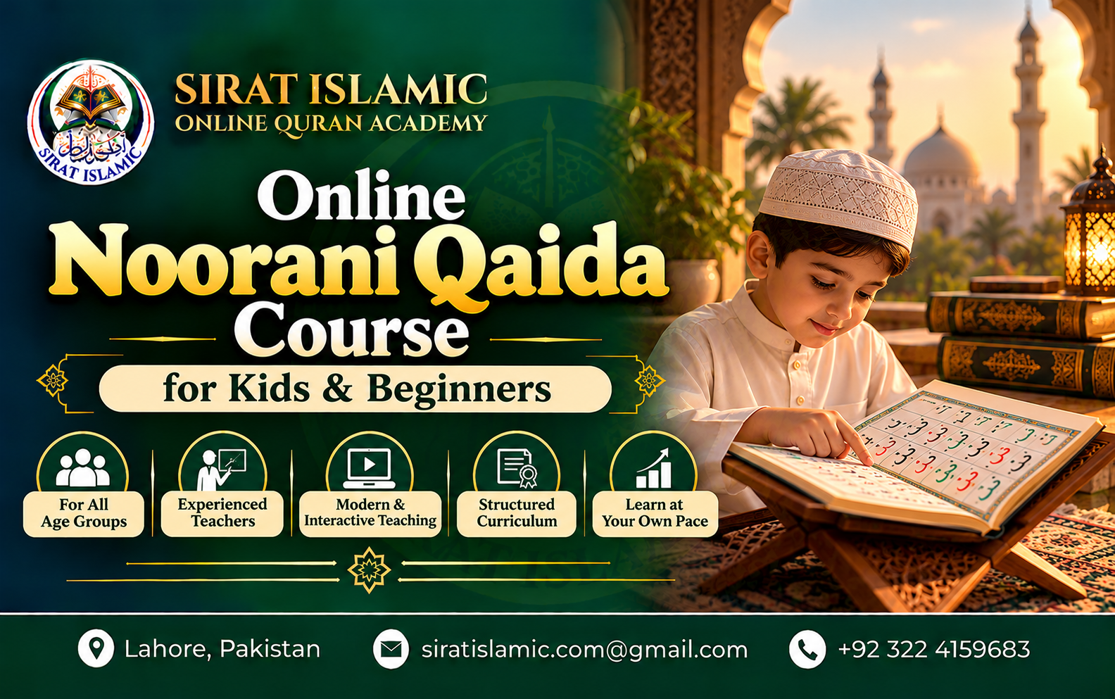 Online Noorani Qaida Course for Kids & Beginners